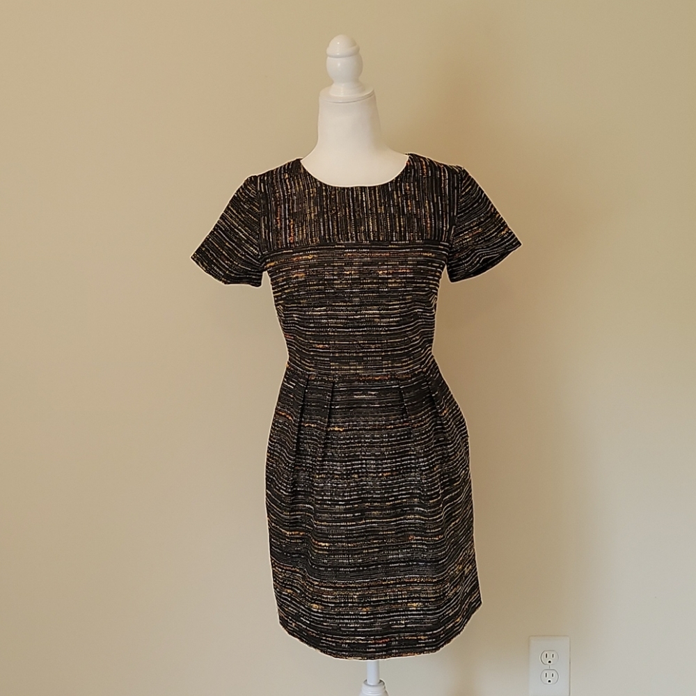 SHOSHANNA Black Tweed Short Sleeve dress Size 2
